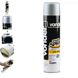 SPRAY VONDER ALUMÍNIO BRILHANTE 400ML 498645