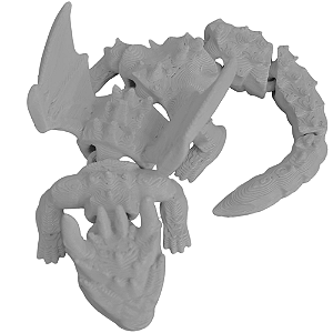 COLECIONÁVEL DRAGÃO 7CM BRANCO LIENAMIYA IMPRESSO EM 3D 897892