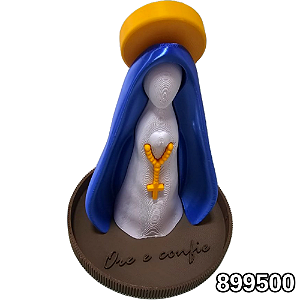 DECORAÇÃO NOSSA SENHORA 13CM COM BANDEJA ORE E CONFIE DE 10CM LIENAMIYA IMPRESSO EM 3D 899500