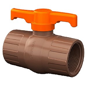 REGISTRO ESFERA MARROM 20MM COM ROSCA 0551 KRONA 459020
