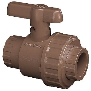 REGISTRO ESFERA MARROM 20MM COM UNIÃO 561 KRONA 459089