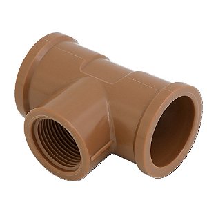 TEE MARROM 3/4X1/2 COM ROSCA 0495 KRONA 458864