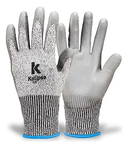 LUVA MÃO IMBAT KALIPSO ANTI-CORTE 9CM GRANDE PAR CINZA SAARA 902934