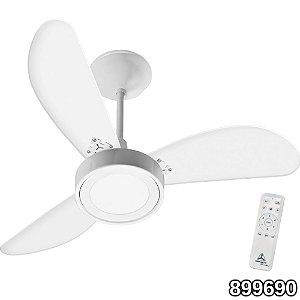 VENTILADOR DE TETO COM LED 3 PÁS BRANCO BIVOLT 54-3309 VENTIDELTA 899690