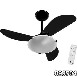 VENTILADOR DE TETO SPACE 3 PÁS PRETO BIVOLT 54-3312 VENTIDELTA 899704