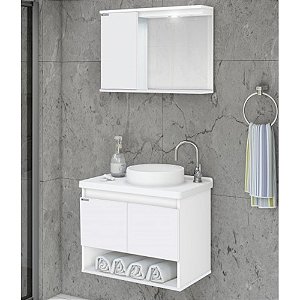KIT BERGAMO 63,5CM BRANCO 578441 AJ RORATO 687260