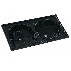TANQUE DUPLO 100X51 N1 PRETO 500108 AJ RORATO 140767