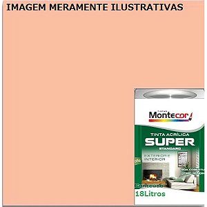 LÁTEX SUPER 18 LITROS PÊSSEGO 0072L MONTECOR TINTAS 342840