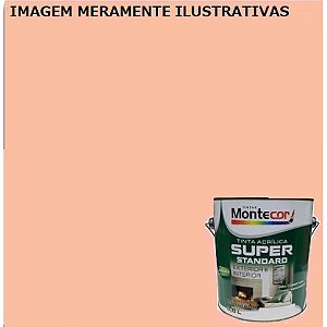 LÁTEX SUPER 3,6 LITROS PÊSSEGO 0072G MONTECOR TINTAS 343013
