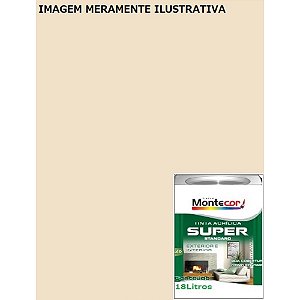 LÁTEX SUPER 18 LITROS PÉROLA 71L MONTECOR TINTAS 343315