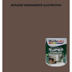 LÁTEX SUPER 3,6 LITROS MARROM 0229G MONTECOR TINTAS 530034