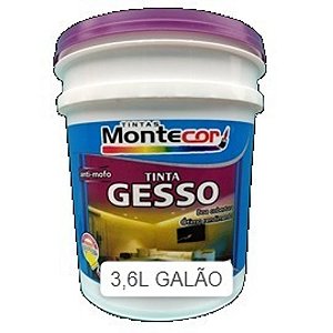 TINTA GESSO 3,6 LITROS ACRÍLICA 214G MONTECOR TINTAS 585513