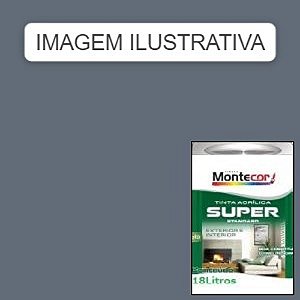 LÁTEX SUPER 18 LITROS CINZA GRANIZO 0240L MONTECOR TINTAS 697435