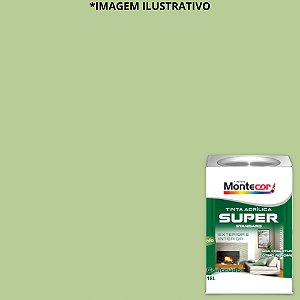 LÁTEX SUPER 18 LITROS VERDE LIMA 0238L MONTECOR TINTAS 760714