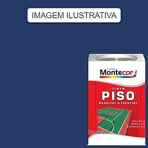LÁTEX PISO 18 LITROS AZUL 0016l MONTECOR TINTAS 347280