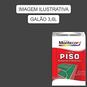 LÁTEX PISO 3,6 LITROS CINZA CHUMBO 0019G MONTECOR TINTAS 350052