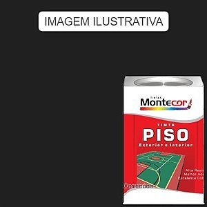 LÁTEX PISO 18 LITROS PRETO FACHADA 0021L MONTECOR TINTAS 604569
