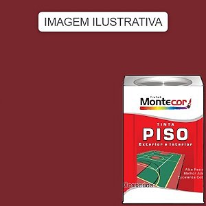 LÁTEX PISO 18 LITROS VERMELHO 0023L MONTECOR TINTAS 347272
