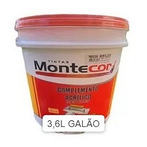 MASSA CORRIDA ACRÍLICA 3,6GL 0026BAL3.6 MONTECOR TINTAS 343781