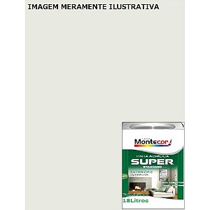 LÁTEX SUPER 18 LITROS GELO 0067L MONTECOR TINTAS 342807