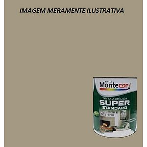LÁTEX SUPER 3,6 LITROS PALHA 70G MONTECOR TINTAS 343021