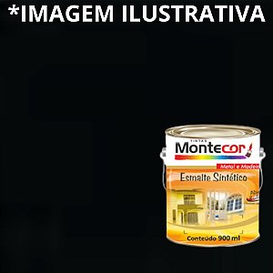 ESMALTE SINTÉTICO 1/4 PRETO 0142Q MONTECOR TINTAS 394963