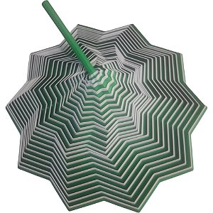SENSORIAL ESTRELA 16CM VERDE BRANCO LIENAMIYA IMPRESSO EM 3D 903582