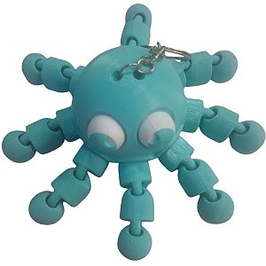 CHAVEIRO POLVO 12CM AZUL CLARO CORRENTE PRATA LIENAMIYA IMPRESSO EM 3D 903566