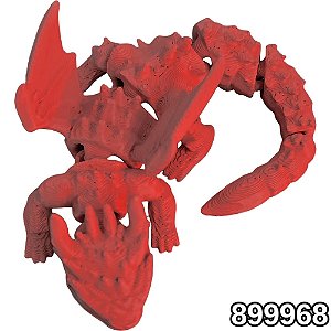 COLECIONÁVEL DRAGÃO 7CM VERMELHO LIENAMIYA IMPRESSO EM 3D 899968