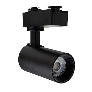 LUMINÁRIA BLUMENAU SPOT PARA TRILHO 5W PRETO 3000K