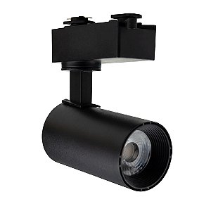 LUMINÁRIA BLUMENAU SPOT PARA TRILHO 5W PRETO 6500K