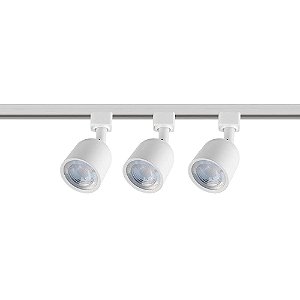LUMINÁRIA BLUMENAU TRILHO 3SPOTS LED 15W BR 3000K