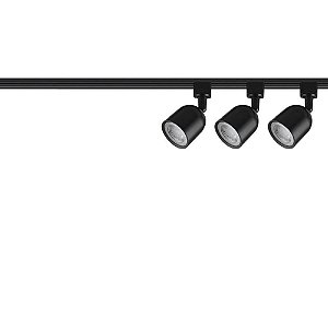 LUMINÁRIA BLUMENAU TRILHO 3SPOTS LED 15W PT 6500K