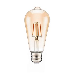 LÂMPADA LED BLUMENAU PERA 4W 2200 E27 ST64