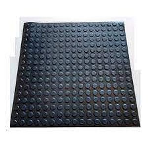 PISO BORRACHA PASTILH PRETO 50X50CM CADA