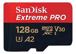 Cartão de memória SanDisk extreme pró 128 gb