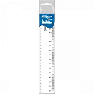Régua  15cm em Poliestireno Académie- Tilibra