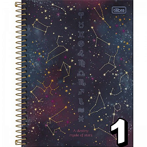 Caderno Espiral Capa Dura Colegial 10 Matérias Magic 160 Folhas