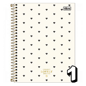CADERNO ESPIRAL CAPA DURA COLEGIAL 10 MATÉRIAS WEST VILLAGE 160 FOLHAS