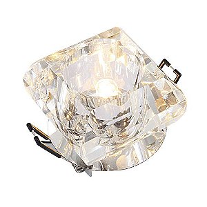 Lustre de embutir cor transparente modelo COD10061