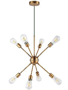 Lustre pendente cor cobre D500xH500MM marca inobari modelo COD10073