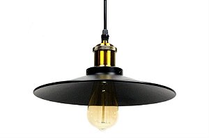 Lustre pendente cor preta D270xH150MM modelo COD10022