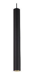 Lustre pendente cor preta F40 H400MM modelo COD10044