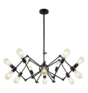 Lustre pendente cor preto 1000 H500MM marca inobari modelo COD10084