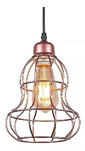 Lustre pendente cor rose D170xH200MM modelo COD10034
