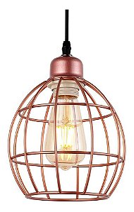Lustre pendente cor rose D170xH200MM modelo COD10036