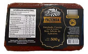 Goiabada Cascão Diet Zero Açúcar - Fazenda De Minas  - 500 G
