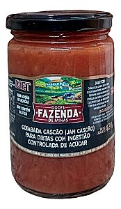 Goiabada Jam Cremosa Cascão Zero Açúcar Fazenda De Minas 420g