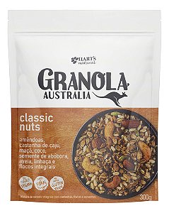 Granola Harts Austrália Classic Nuts Sem Glúten Em Pouch 300 G