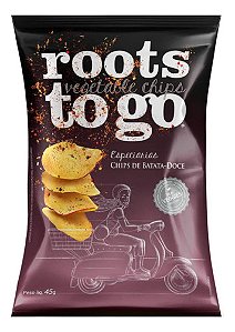 Chips De Batata Doce Roots To Go Especiarias Sem Glúten 45g